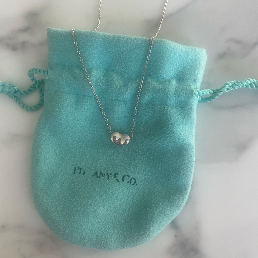 Tiffany Elsa Peretti Bean Necklace